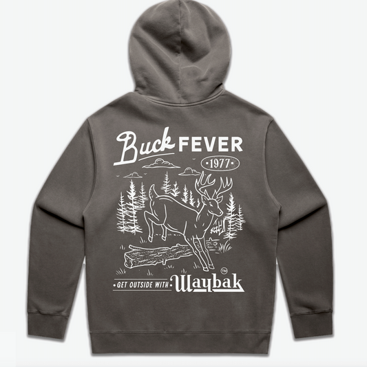 *Buck Fever Relax Faded Black Hoodie