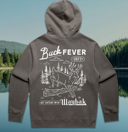 *Buck Fever Relax Faded Black Hoodie